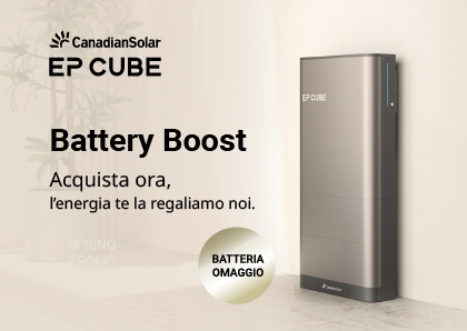 Italy Q1 promotion EP Cube - free battery